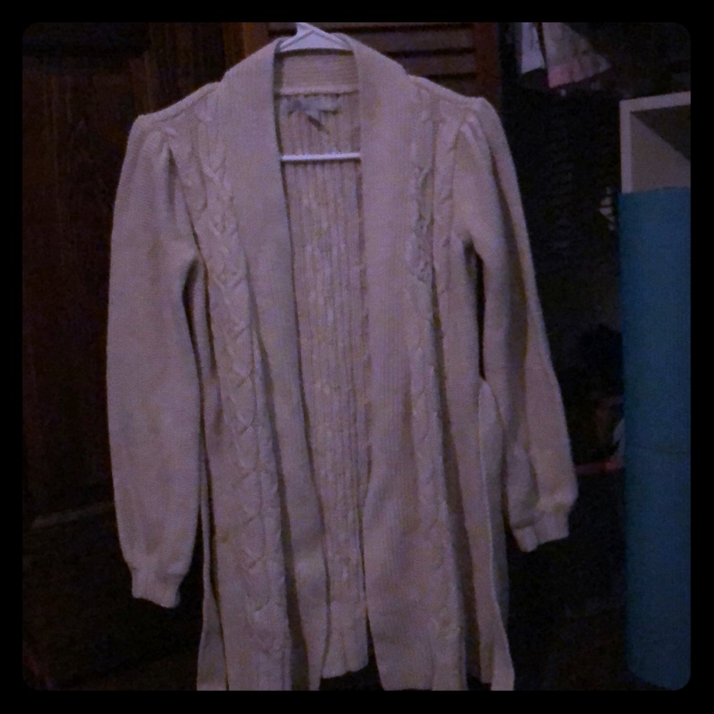 Old Navy small cream cardigan